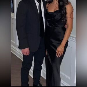 Nookie Dream Draped Gown – Black, Size Small